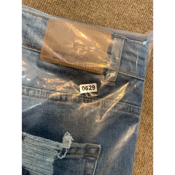 Jordan Craig Jeans Mens 36x34 Sean Elmhurst Distressed Slim Fit Stretch Denim - Picture 10 of 10